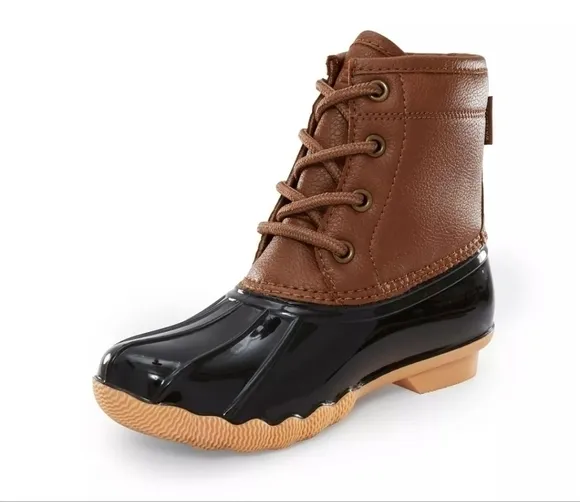 LITTLE Girls &amp; Boys Maplewood Casual Duck Tan Boot Size 12