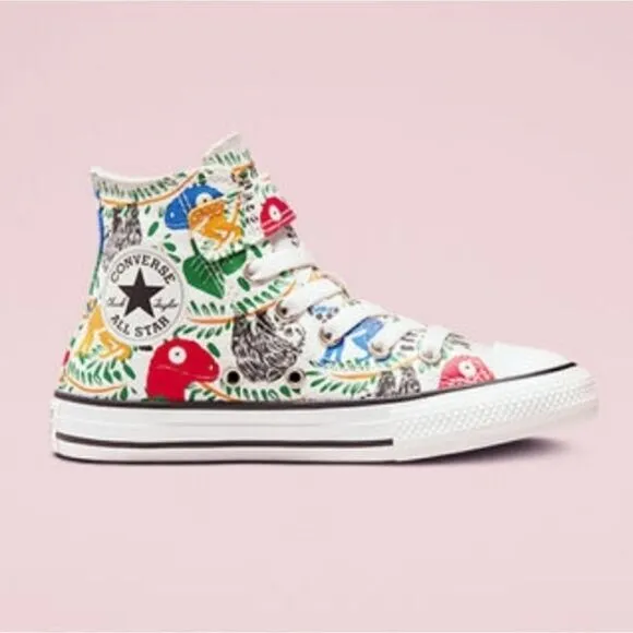 Little Kid Chuck Taylor All Star Multicolored Animals Sneakers Shoes Size 3