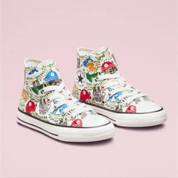 Little Kid Chuck Taylor All Star Multicolored Animals Sneakers Shoes Size 3