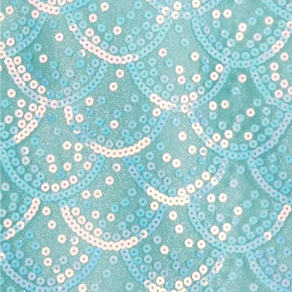 LITTLE MERMAID Disney Store Ariel Cocktail Sequin Sparkling Aqua Kids Dress 4T