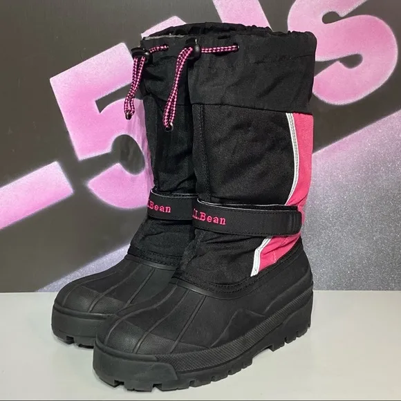 LL Bean Kids Tall Lined Snow Boots