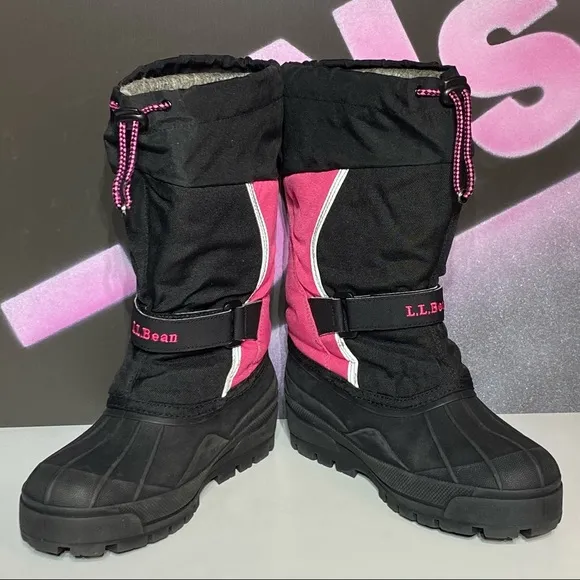 LL Bean Kids Tall Lined Snow Boots