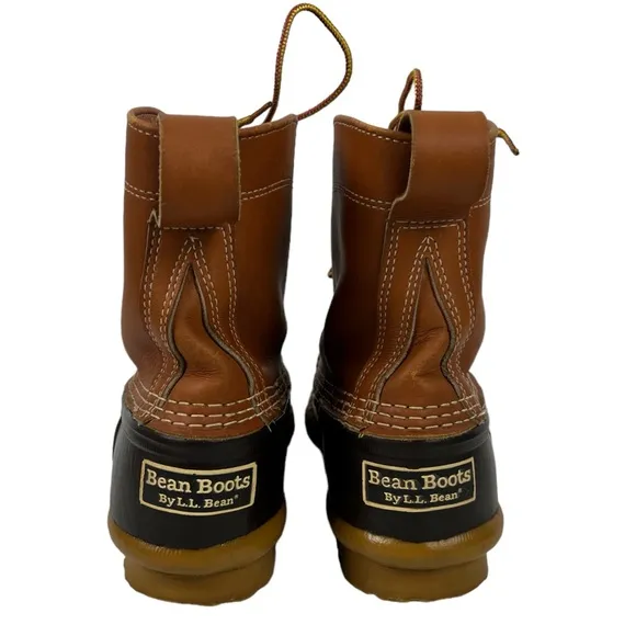 LL Bean Leather Boots Mens Size 7 Waterproof Winter Duck Snow Rain Vintage