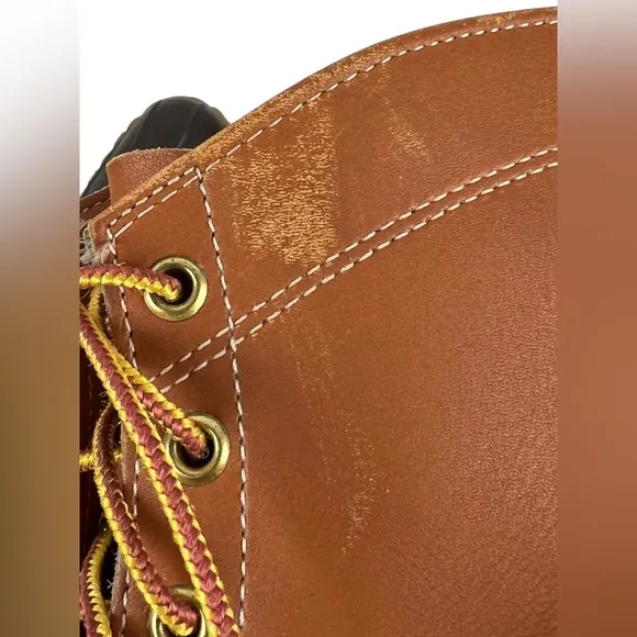 LL Bean Leather Boots Mens Size 7 Waterproof Winter Duck Snow Rain Vintage