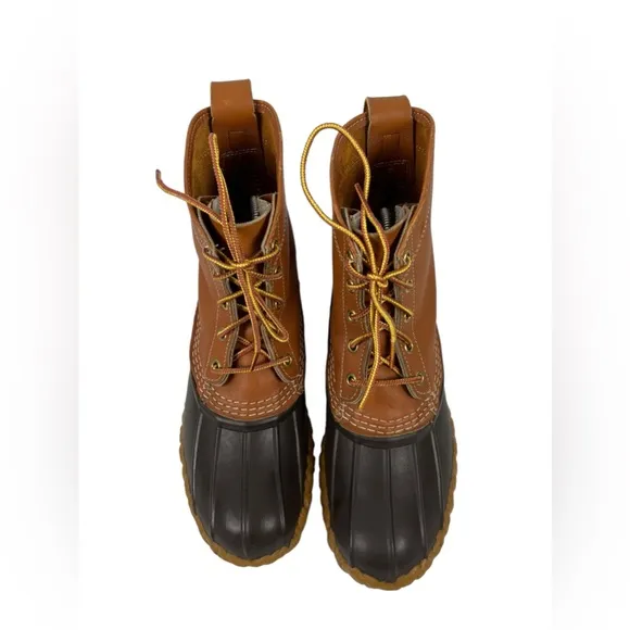 LL Bean Leather Boots Mens Size 7 Waterproof Winter Duck Snow Rain Vintage