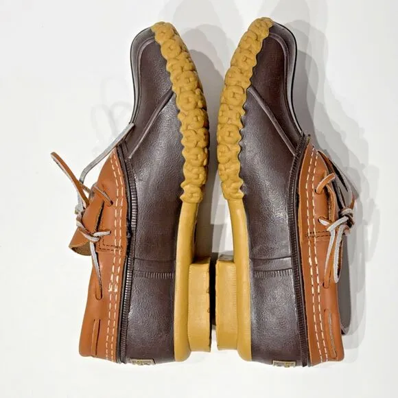L.L.Bean USA Women's Bean Boots Rubber Moccasin Rain Snow Shoes Size 6 Worn Once