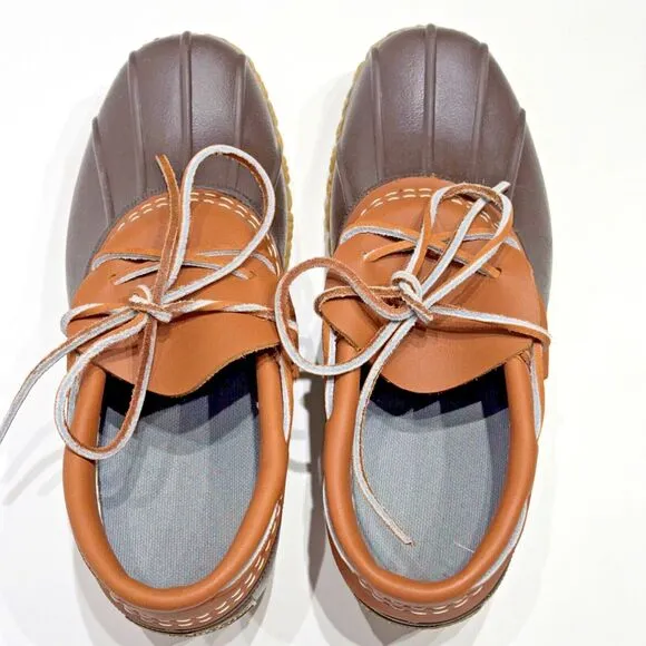 L.L.Bean USA Women's Bean Boots Rubber Moccasin Rain Snow Shoes Size 6 Worn Once