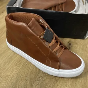 London Fog Dorance Cognac Brown Men's Sneakers size 8.5