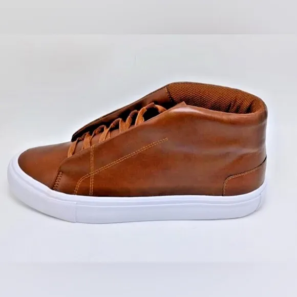 London Fog Dorance Cognac Brown Men's Sneakers size 8.5