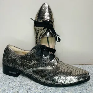 Louise Et Cie Sequin Lo-Adwin Women Oxford Shoes Size 10M/40 Leather
