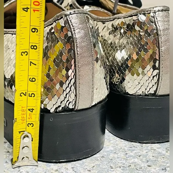 Louise Et Cie Sequin Lo-Adwin Women Oxford Shoes Size 10M/40 Leather