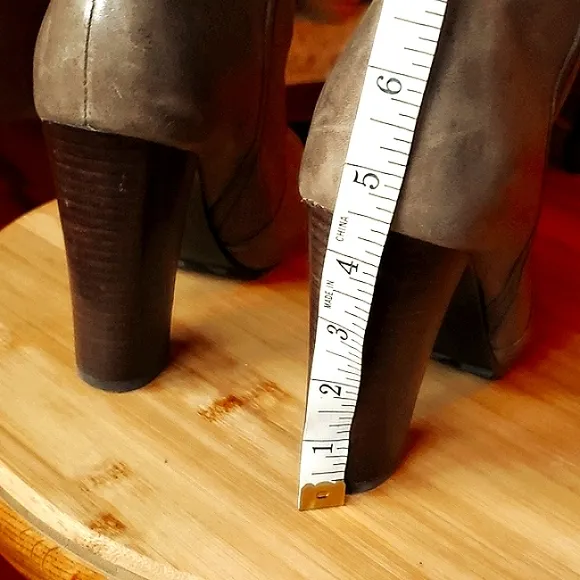 Luca Stefani Luxury Leather Pull-on Boots Color Coffee Only Tried On Store New