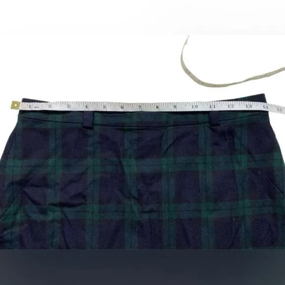 Madewell - Wool plaid mini skirt
