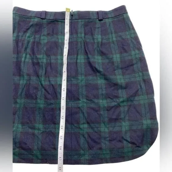 Madewell - Wool plaid mini skirt