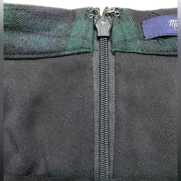 Madewell - Wool plaid mini skirt