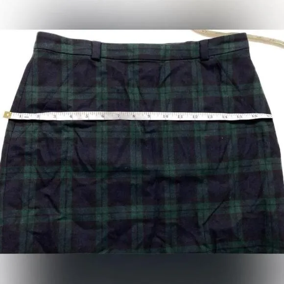Madewell - Wool plaid mini skirt