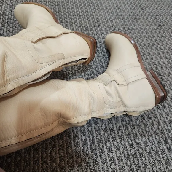 Maiyet Soft Leather Over-The-Knee Cream Boots EU 36.5