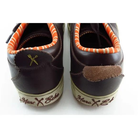 Marc Ecko Fashion Sneakers Brown‎ Leather Men Shoes Size 8 Medium