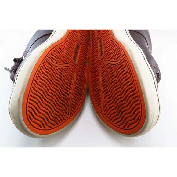 Marc Ecko Fashion Sneakers Brown‎ Leather Men Shoes Size 8 Medium