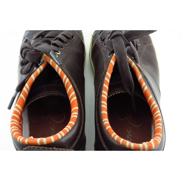 Marc Ecko Fashion Sneakers Brown‎ Leather Men Shoes Size 8 Medium