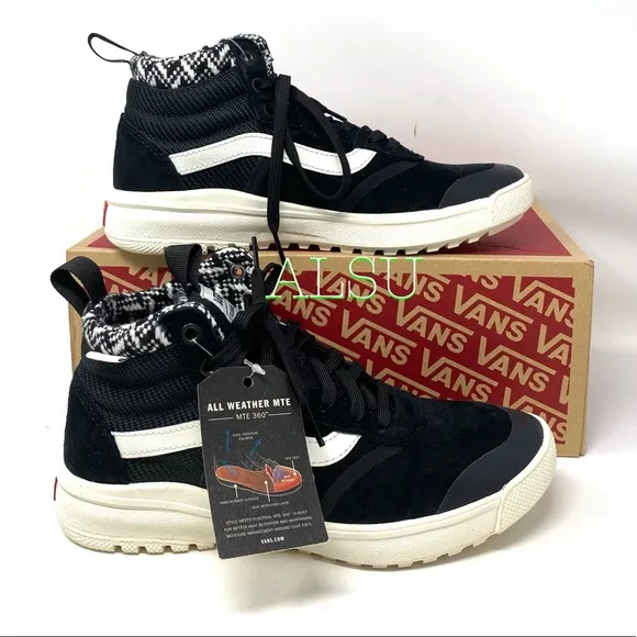 💖MEGA SALE💖VANS UltraRange MTE Woven Black Sneaker Boots Women's 5 VN0A4BU5TYI