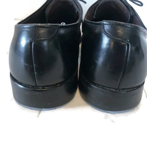 Mens ALLEN EDMONDS Park Avenue Black Leather Cap Toe Oxford Shoes sz 13 AA