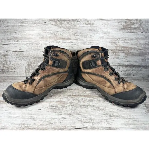 Men's ECCO GORE-TEX Brown Leather Hiking Boots Sz EUR 43/US 9