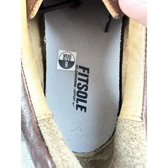 Men’s Footjoy FJ Versaluxe Spikeless Brown Leather Golf Shoes Sz 9M