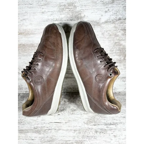 Men’s Footjoy FJ Versaluxe Spikeless Brown Leather Golf Shoes Sz 9M