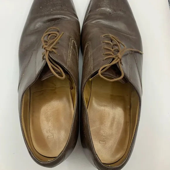 Mens Loake 1880 Norwich Lace Up Brogue Shoes Size UK 9.5 US10.5 brown leather