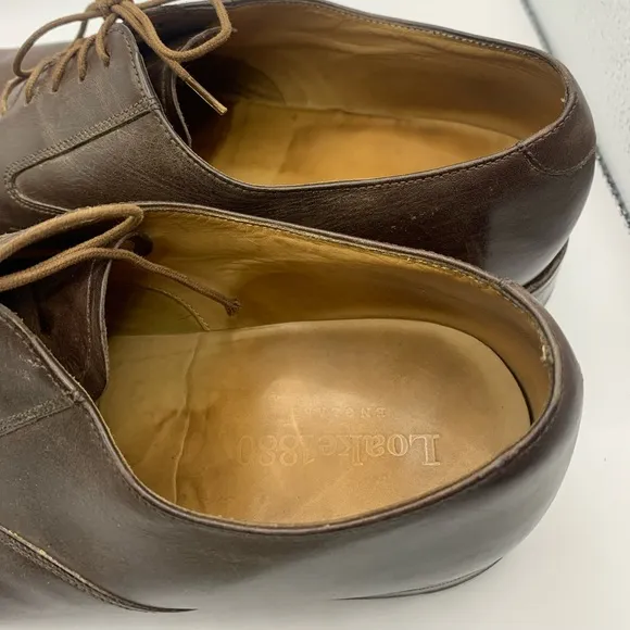 Mens Loake 1880 Norwich Lace Up Brogue Shoes Size UK 9.5 US10.5 brown leather