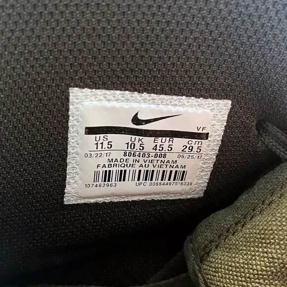 Men's Nike Air Force 1 AF1 07 LV8 Size 11.5 High Light Bone Shoes Sneakers‎