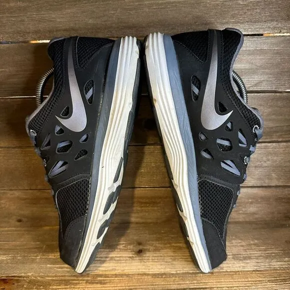 Mens Nike Dual Fusion Lite Gray Athletic Running Sneakers Shoes Size 10‎ D GUC