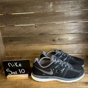 Mens Nike Dual Fusion Lite Gray Athletic Running Sneakers Shoes Size 10‎ D GUC
