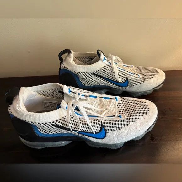 Mens Nike Vapormax White/Blue/Black