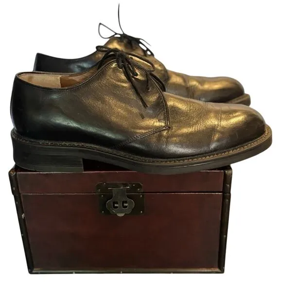 Men's Nunn Bush NXXT Black Leather Lace Up Oxford Shoes, Size 10