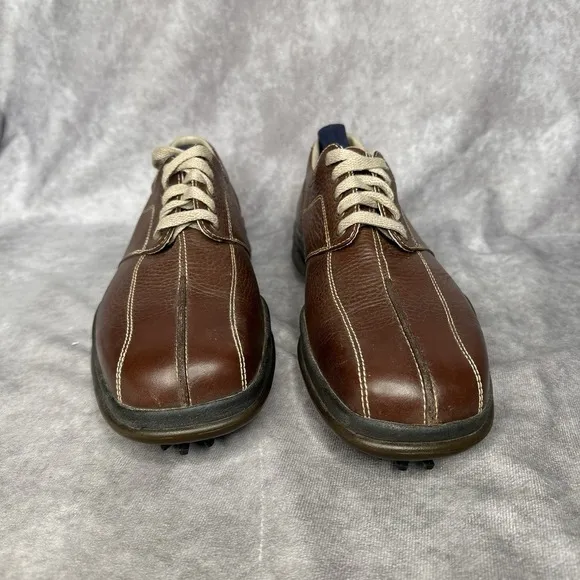 Men's Sz 9 Callaway Gold Shoes Leather Brown Xtra Width Technology ERC