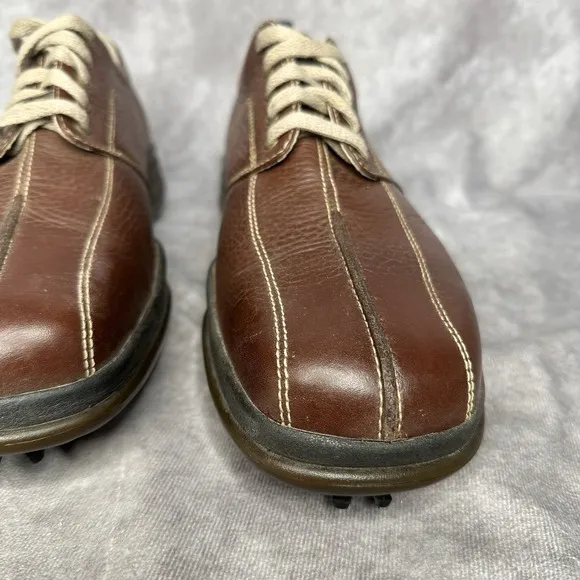 Men's Sz 9 Callaway Gold Shoes Leather Brown Xtra Width Technology ERC