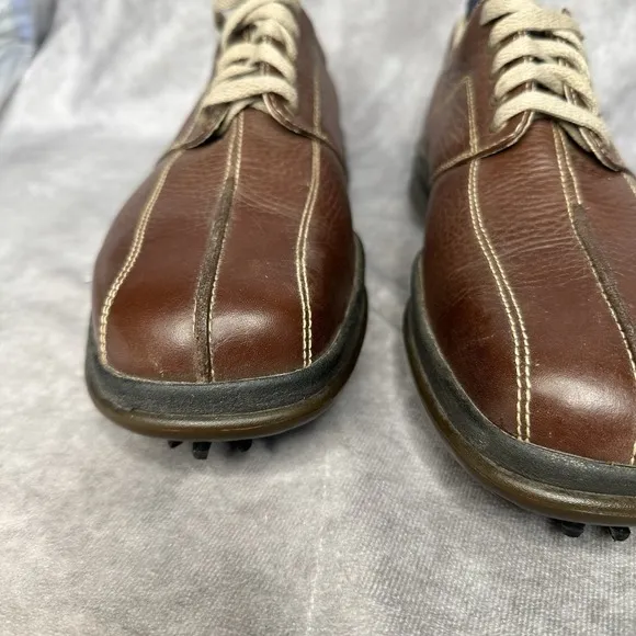 Men's Sz 9 Callaway Gold Shoes Leather Brown Xtra Width Technology ERC