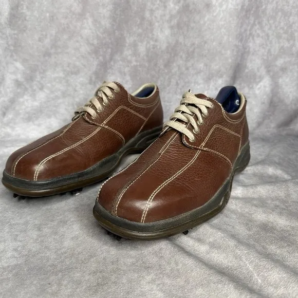 Men's Sz 9 Callaway Gold Shoes Leather Brown Xtra Width Technology ERC