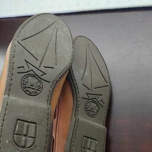Men's Tan Leather Boat Shoes T