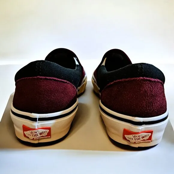 Men’s Vans Skate Slip on Port/Black Burgundy Size 6.5 NWOT