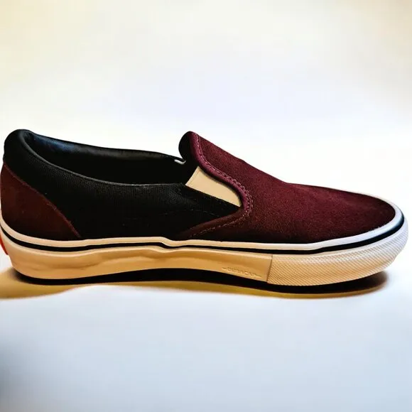 Men’s Vans Skate Slip on Port/Black Burgundy Size 6.5 NWOT