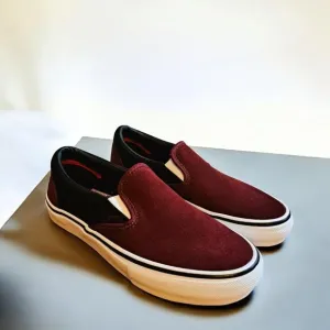 Men’s Vans Skate Slip on Port/Black Burgundy Size 6.5 NWOT