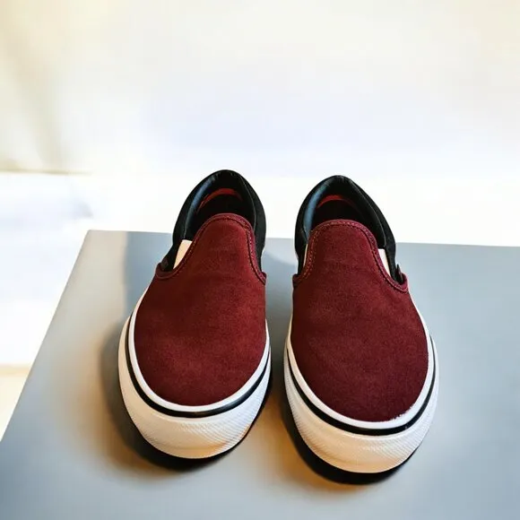 Men’s Vans Skate Slip on Port/Black Burgundy Size 6.5 NWOT