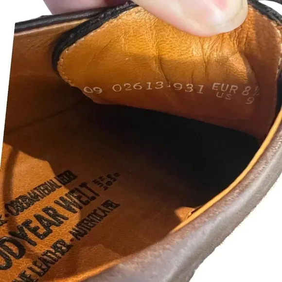 Mephisto Air Relax Goodyear Welt Brown Leather Shoes Mens size 9