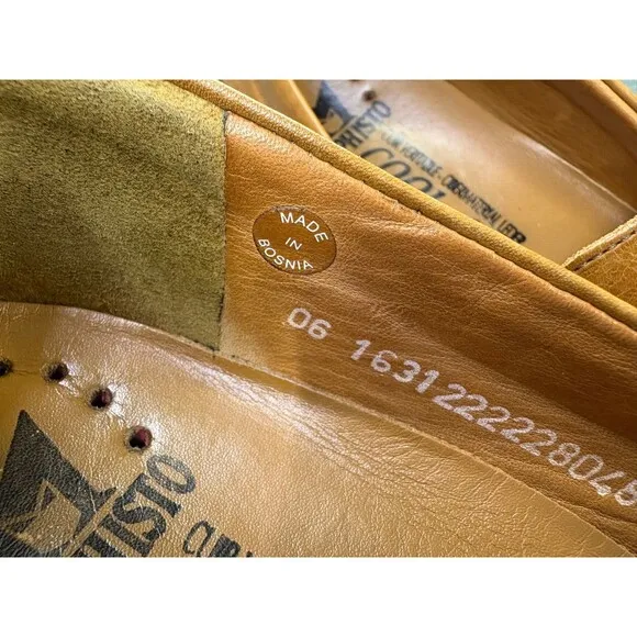 Mephisto Cool Air $280 Men's Casual Loafers Shoes Size 10 Leather Tan