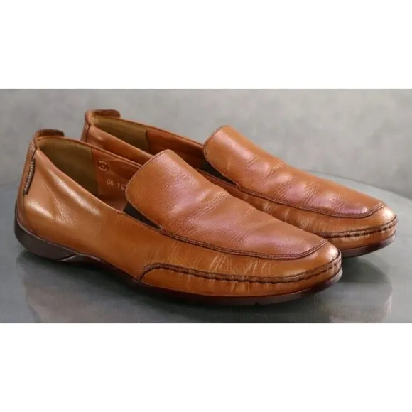 Mephisto Cool Air $280 Men's Casual Loafers Shoes Size 10 Leather Tan