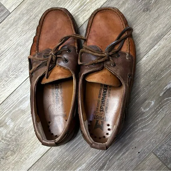 Mephisto Men’s leather dock leather shoes 8.5