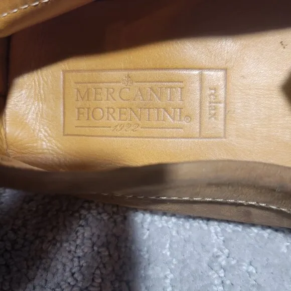 Mercanti Fiorentini Relax Men's Size 10M US Brown Leather Loafer Driving Shoes